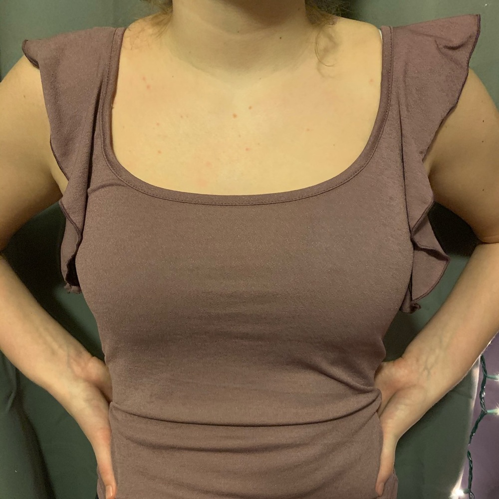 Free People Ruffle Tank